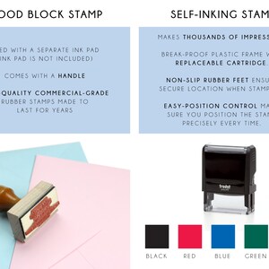 Custom Name Stamp Self Inking, Name Stamper, Personalized Name Stamp Kids, 0.75 x 2 inches, STN001 bild 3