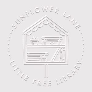 Kleine Gratis Bibliothek Buch Prägebuch Personalisiert | Spende Kostenlose Bücher Stempel | Stempel oder Selbstfarbstempel | Entwurf: STL171
