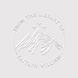 Night Court Book Embosser Stamp | Mountain with Three Stars Stamp | Rubber Stamp, Self Inking Stamp or Embosser | SKU: STL081 image 1