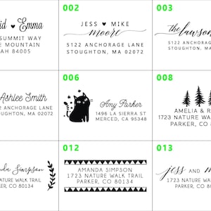 Return Address Stamp Personalized, Mailing Label, Custom Self-inking ...