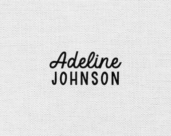 Kids Clothing Stamp | Kid Clothing Name Tag | Clothing Stamp | Fabric Stamp | Rubber Stamp or Self Inking Stamp | 0.5&quot; x 1.5&quot; | STC001