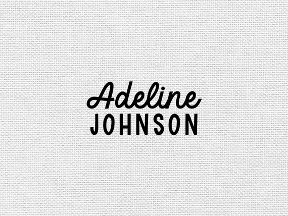 Kids Clothing Stamp | Kid Clothing Name Tag | Clothing Stamp | Fabric Stamp | Rubber Stamp or Self Inking Stamp | 0.5" x 1.5" | STC001