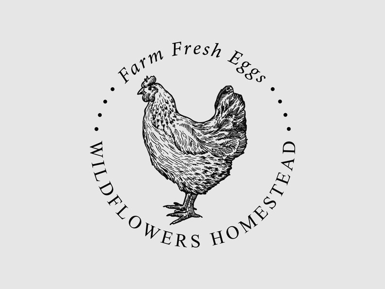 Egg Carton Stamp | Personalized Egg Carton Label | Farm Fresh Eggs Stamp | Rubber Stamp and Self Inking Stamp | Design: STB012 image 4