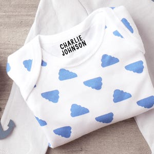 Name Stamp for Clothing | Washable Name Labels | Kid Clothing Name Stamp Daycare | Rubber Stamp or Self Inking Stamp | 0.5" x 1.5" | STC013 image 3
