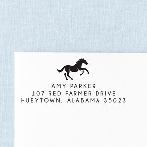 thumbnail image 2 of Horse Rubber Stamp - 1-1/3 Inch Wooden Animal Stamp For Scrapbooking & Card Making 2 of 11