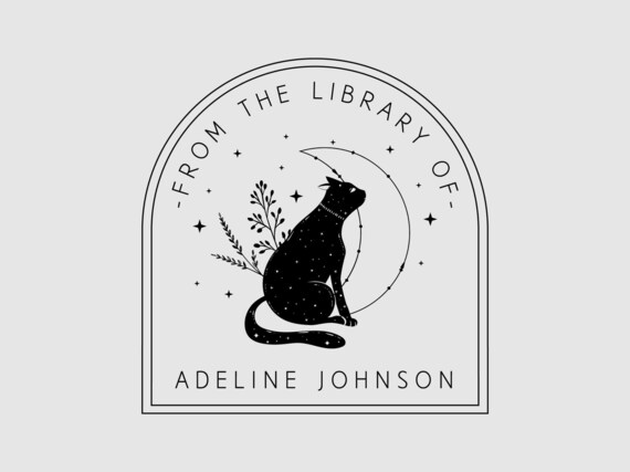 Timbro Personalizzato A Forma Di Gatto, Timbro Per Libri Per Bambini, Timbro Ex Libris Per Bambini, Timbro Autoinchiostrante A Forma Di Gatto - Italia - 10