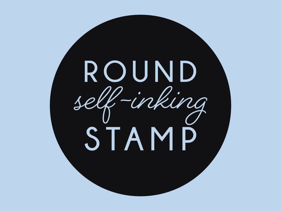 Custom Text Round Logo Stamp
