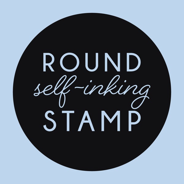 Custom Self Inking Stamp Round, Custom Logo Stamp Self Inking Round