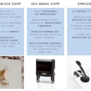 From the Library of Book Embosser Library Embosser Rubber Stamp, Self Inking Stamp or Embosser SKU: STL008 image 5