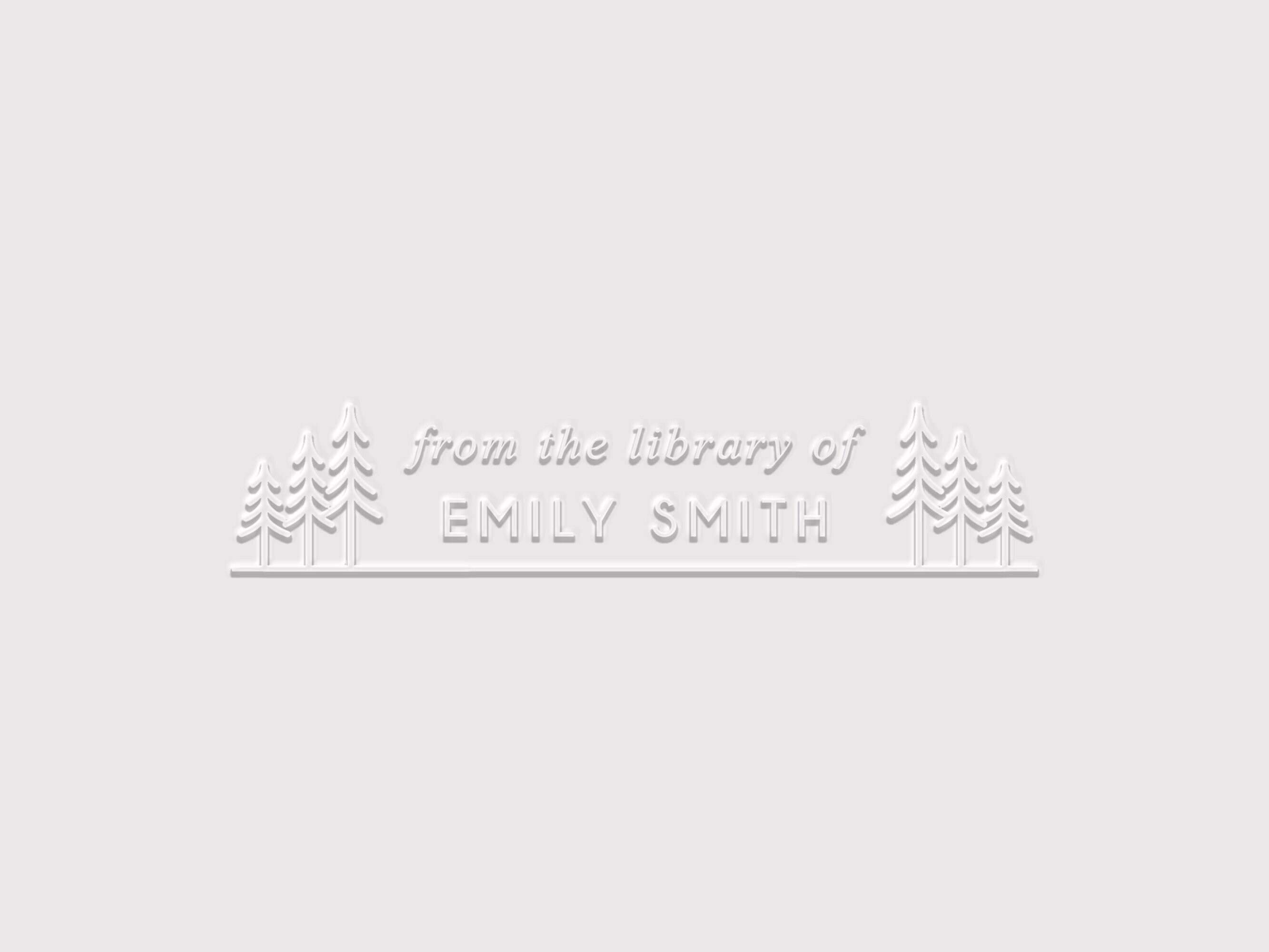 Embosser - 'From The Library of' Tree Design - ImpressMeGifts