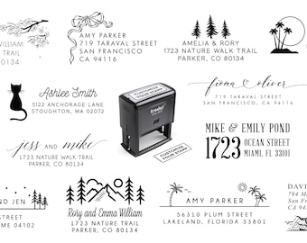 Return Address Stamp Personalized, Mailing Label, Custom Self-Inking Address Stamper, Housewarming Gift New Homeowner