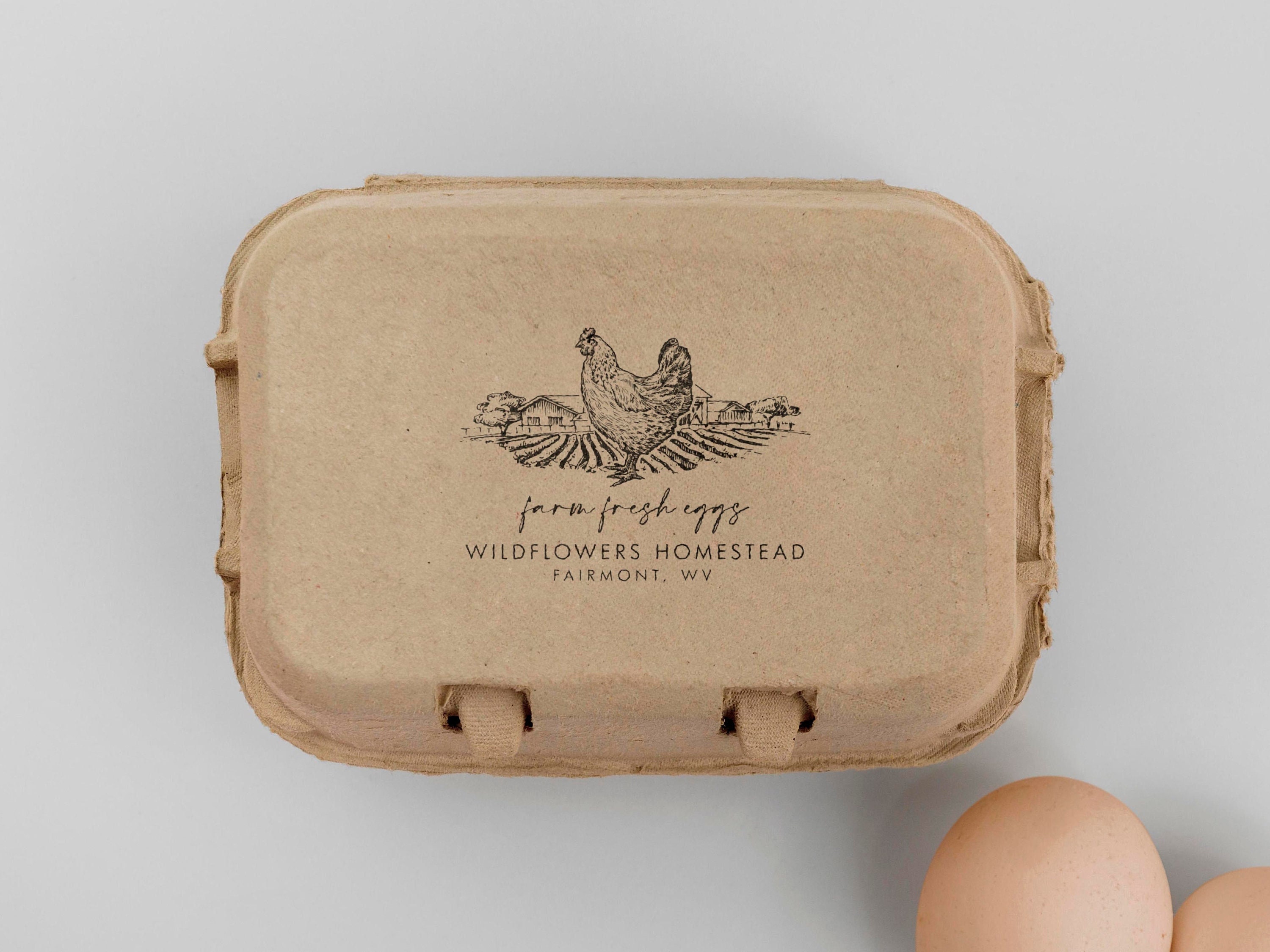 Farm Fresh Egg Label