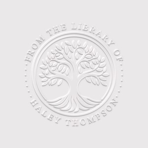 Tree Book Embosser Personalized | Tree of Life Library Book Stamp Personalized | Rubber Stamp, Self Inking Stamp or Embosser | SKU: STL157 immagine 1