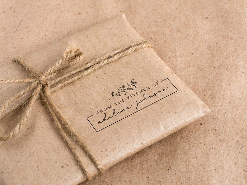 De la cuisine de Stamp | Fabriqué avec amour par Stamp | Fait main par Stamp | Tampon en caoutchouc, tampon auto-encreur ou embosseuse | Modèle : STB009 image 3