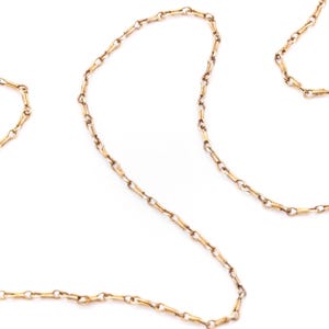 Antique 14K Yellow Gold 16 Inch Fancy Link Chain