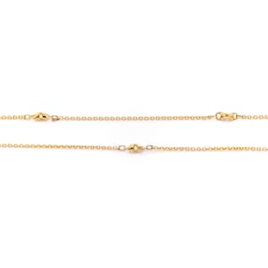 Antique Victorian 14K Yellow Gold 16.5 Inch Knot Link Chain