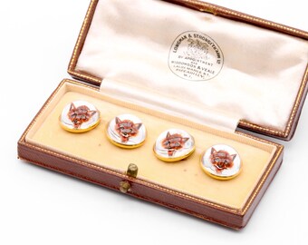 アンティーク ヴィクトリアン 18K イエローゴールド リバース 