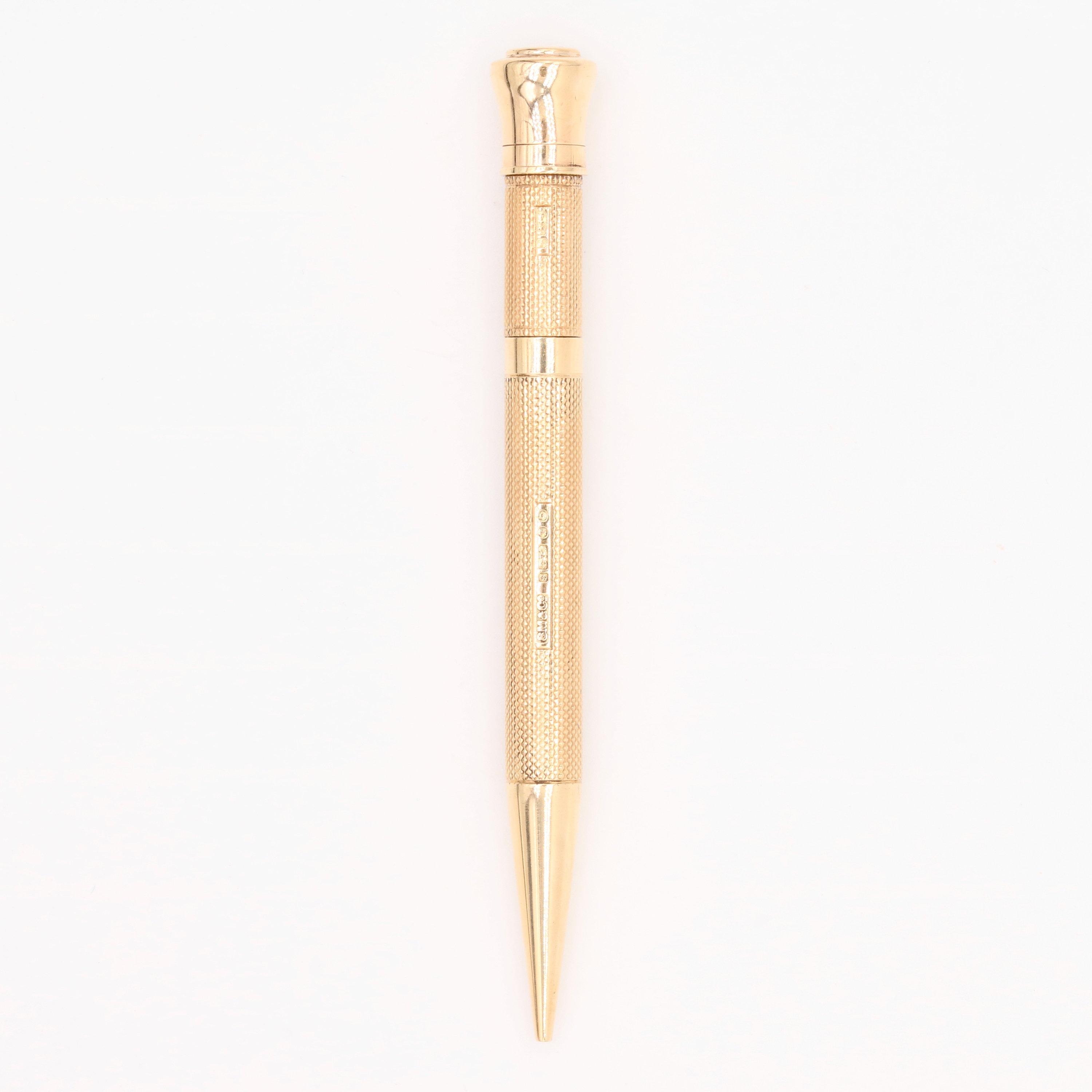 Art Deco 1930s 17.4g 9K Yellow Gold Sampson & Mordan Mechanical