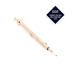 Art Deco 1930s 17.4g 9K Yellow Gold Sampson & Mordan Mechanical