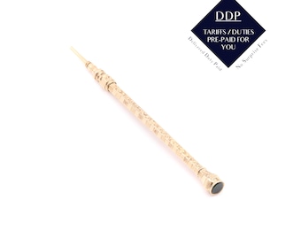 RESERVED 1D: Antique Victorian 9K Yellow Gold Floral Engraved