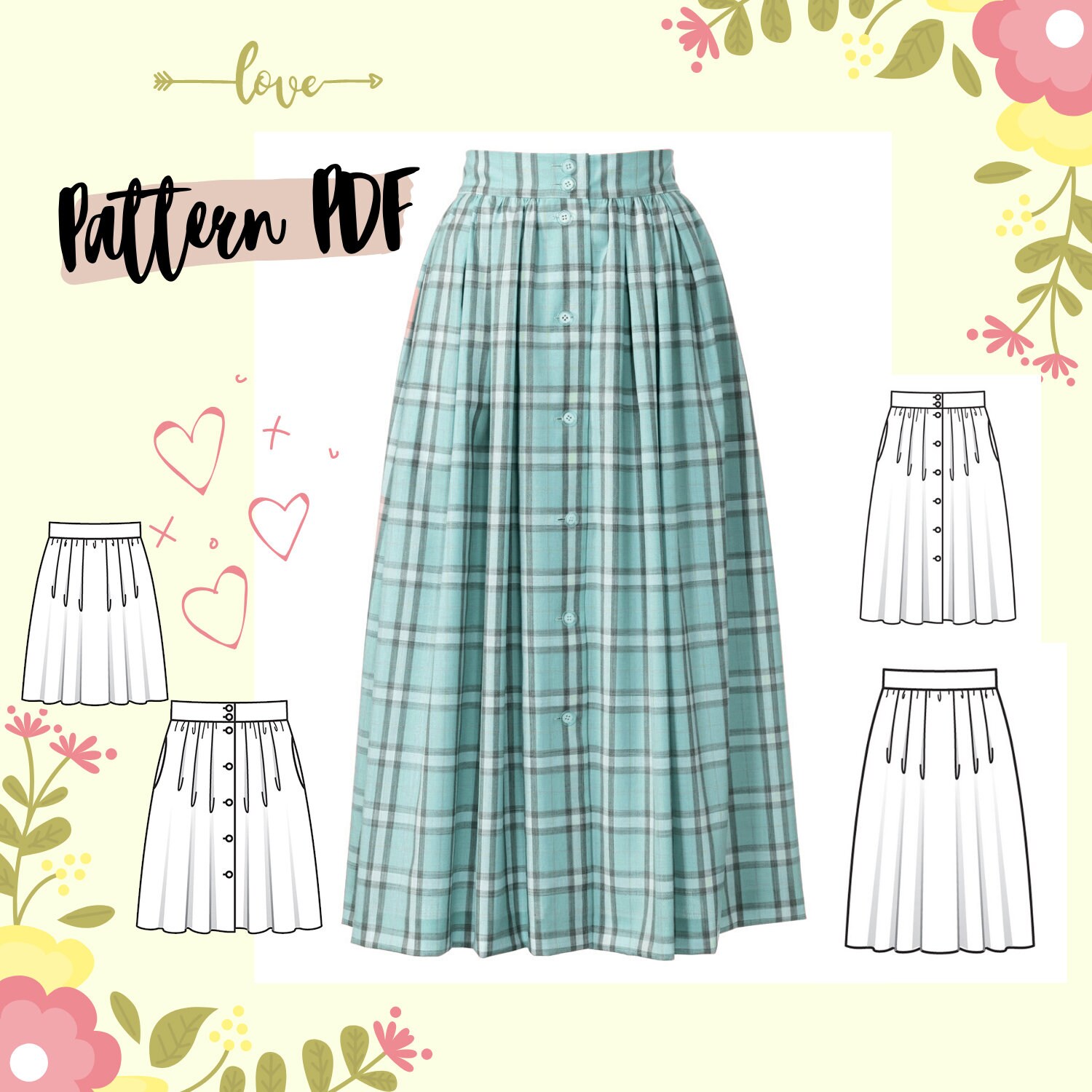 plaid skirt sewing pattern