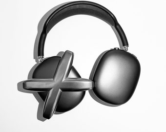 Airpods Max 'thorn' 3D Printed Headphone Attachment: Chrome Silver