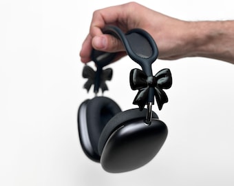 mini BOW Airpods Max Headphone Attachments 2 pieces - Headphone Gaming and Streaming Accessory, Gamer teen girl Gift, cute girly case cover