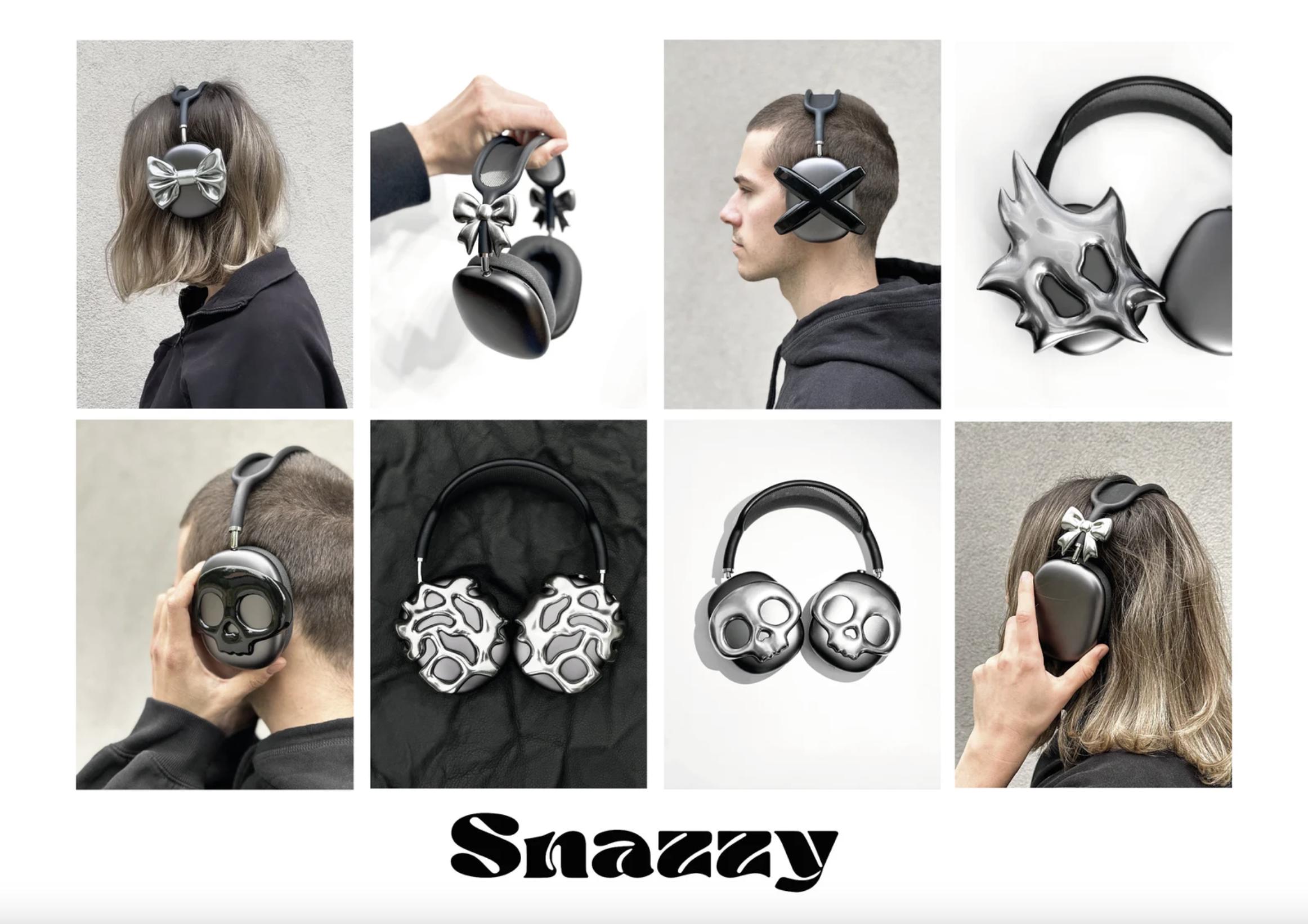 AirPodsMax カバー アクセサリー スカル SKULL Airpods Max Headphone Case Attachment - Headset Gaming