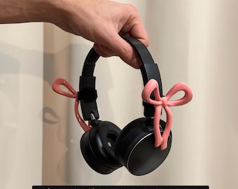 Ribbon Bow attachment for headphones| Suitable for all kinds of headphones(Beats, Sony XM4 XM5, AirPods, Marshall) cute accessory case cover