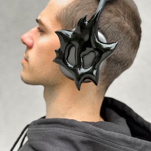 AIRPODS MAX star attachment, Bright Silver chrome Attachment, Unique headphone cover, Cyberpunk, Y2K accessories gift