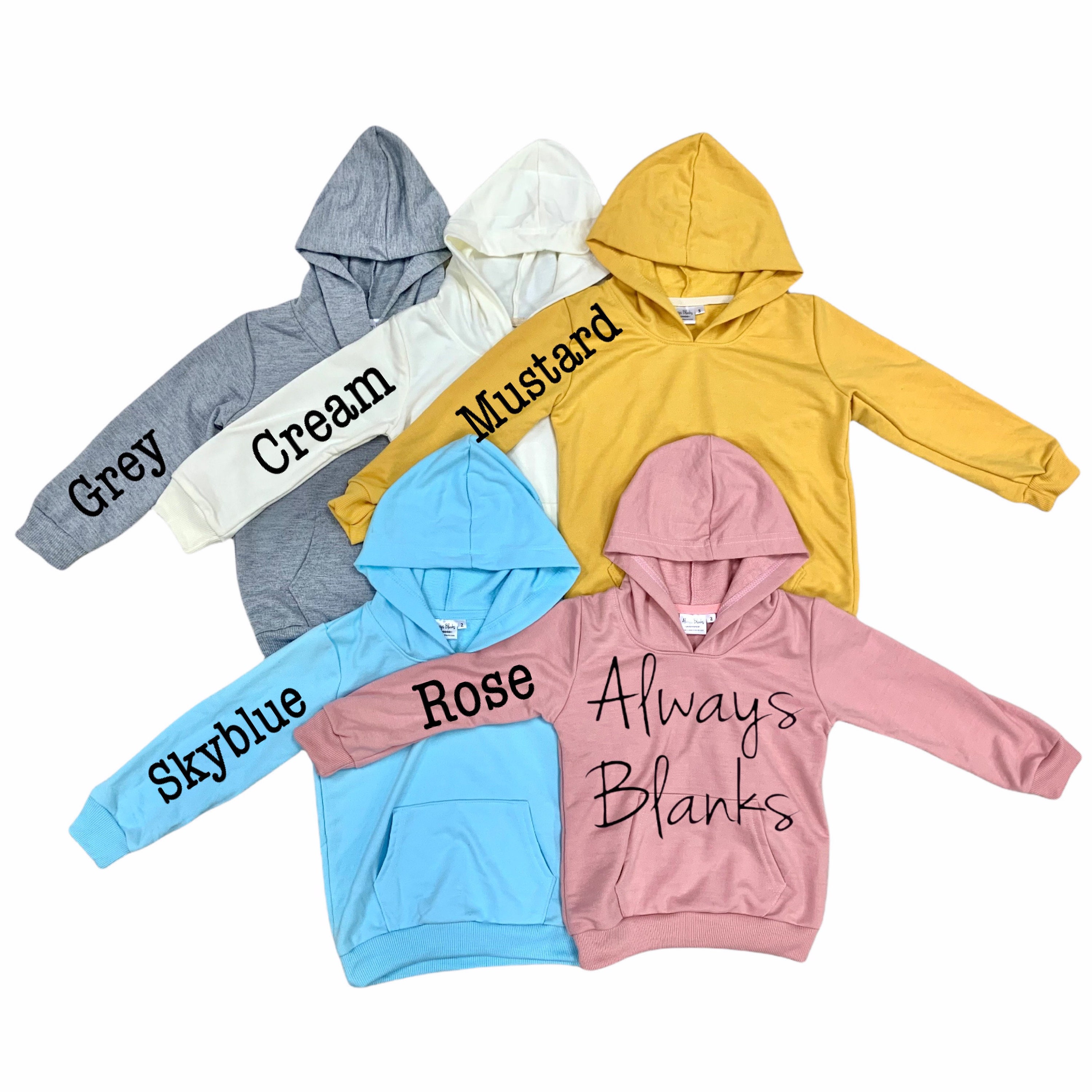 blank polyester hoodies