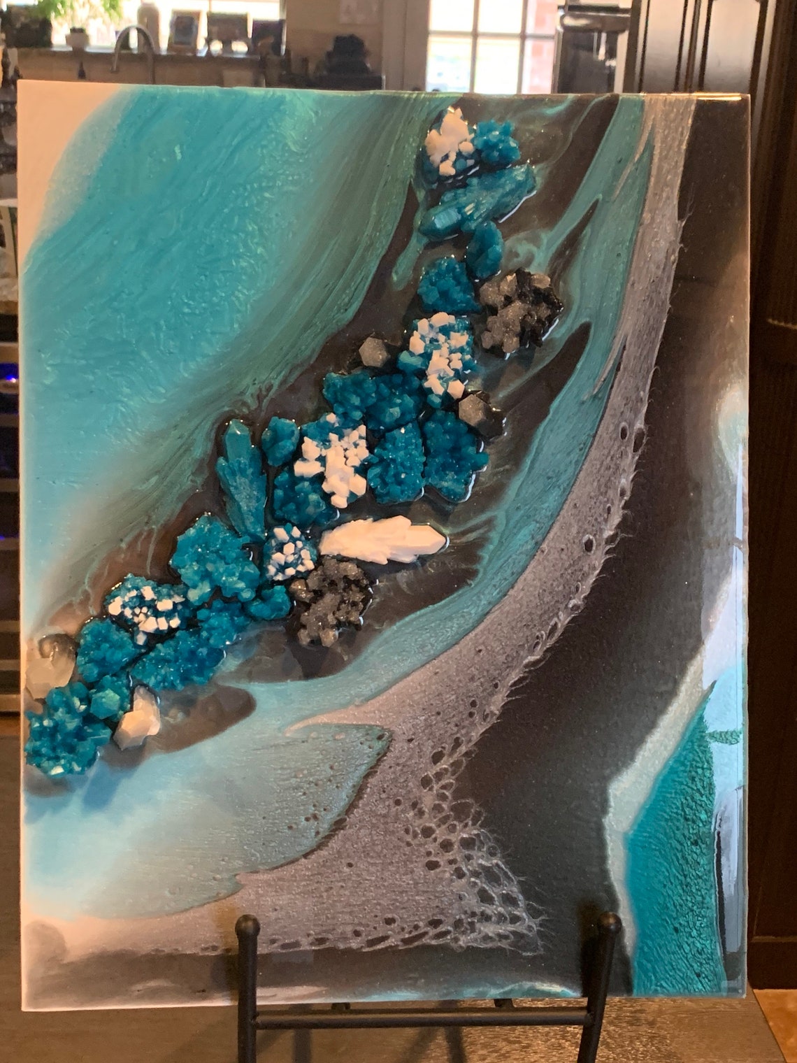 Geode Resin Wall Art 16x20 Etsy