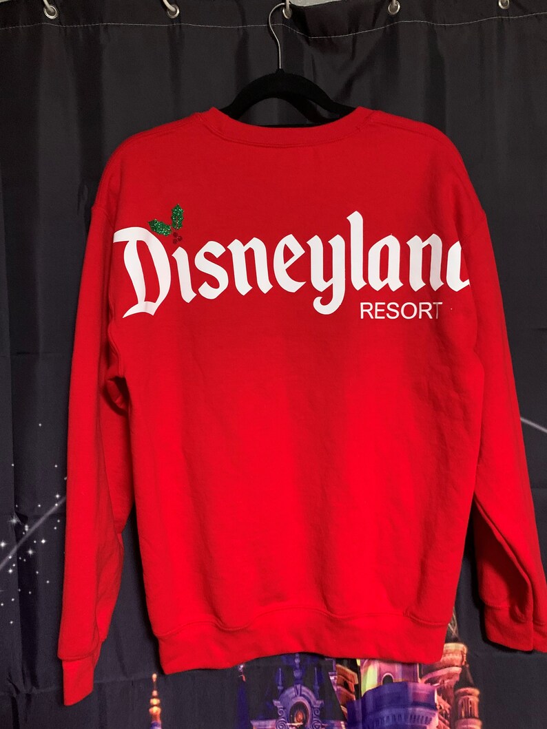 Crew neck Disneyland holiday spirit jersey Etsy