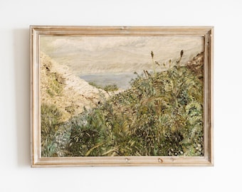 Israel wall art oil painting print, Israeli landscape printable art, Lake of Galilee Vintage artwork, Israel art,  Nature digital print