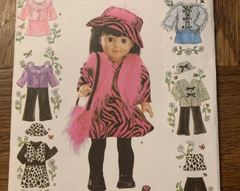 Simplicity 4416 18" doll clothing pattern