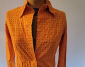 Orange Vintage Dress Marimekko Finland