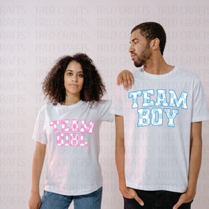 Team Boy Team Girl a cuadros PNG Descarga digital
