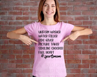 Sports Mom Definition PNG Digital Download