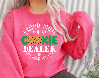 Proud mom of a cookie dealer png digital download PNG