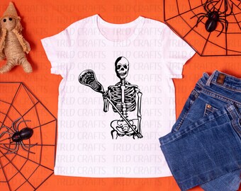 Lacrosse Skeleton PNG/SVG Digital Download