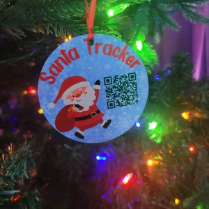 Christmas Ornament with Santa tracking code