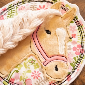 Application Button Horse Head - Patch Custom Size