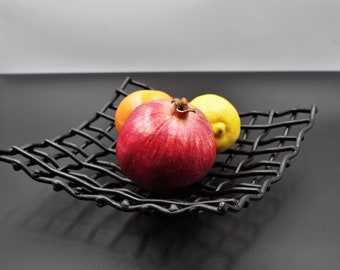 Metal Fruit Bowl | Fruit Tray | Iron Tableware |Table basket |  Beautiful Decor basket | Wrought Iron | Tableware| Blacksmit made