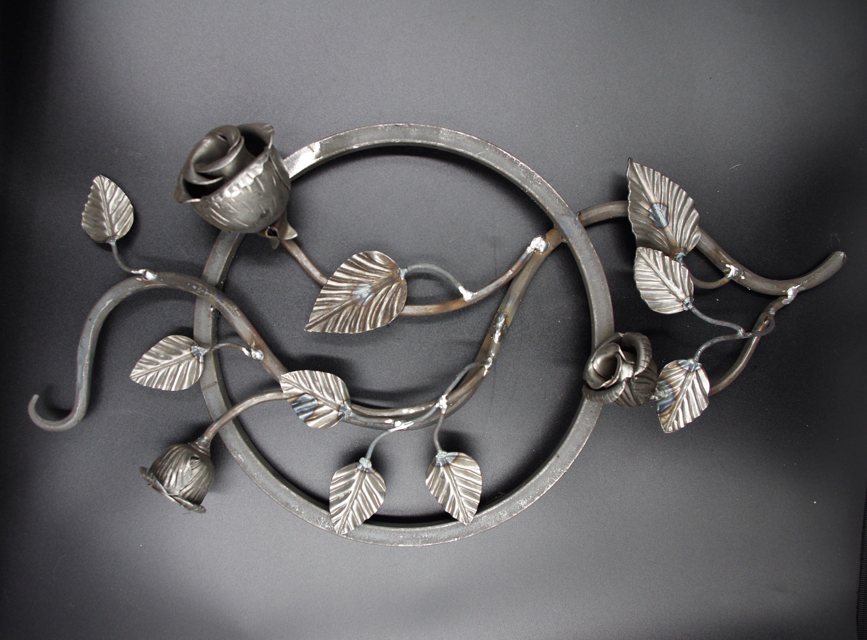 Rustic Metal Rose Lovely Big Steel Rose Rosette, Wall Art, Metal Craft Work, Architecture ...