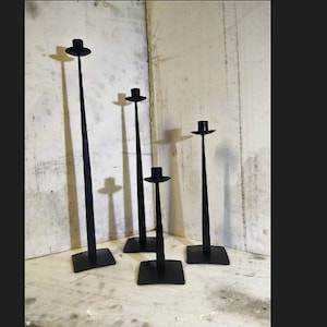 Candlestick Holder Nordic - Table Decorations -  Blacksmith Traditional Product - Forged - Anniversary - Handmade - Welded Candelabrum