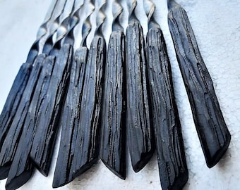 Skewer for mangal, grill and BBQ stainless steel good for frying shashlik, kebab, sausages, durable, good quality, rust free, handmade