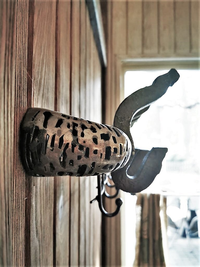 Rustic Steel Wall Coat Rack in Rust Color Made by Hand and Heart - Etsy