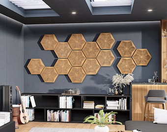 Sound Absorbing Wall Art, Decorative Acoustic Panels, 3D Wood Noise Reduction, Modern Soundproof Decor, Studio Absorber