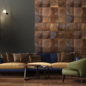 Wooden Wall Design Rivestimento murale in legno di recupero, pannelli murali  in legno vintage naturale, modello ''Amber Lite'', design a parete in legno  (Lite 1m2) : : Fai da te