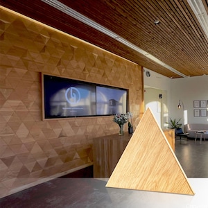2D Wooden Wall Decor Wall Panels Modern Wood Wall Paneling Wood Panel Wooden Panels TRIANGLE